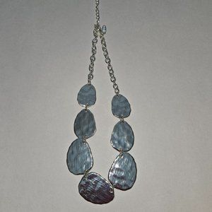 Style & Co Silver-Tone Hammered Statement Necklace